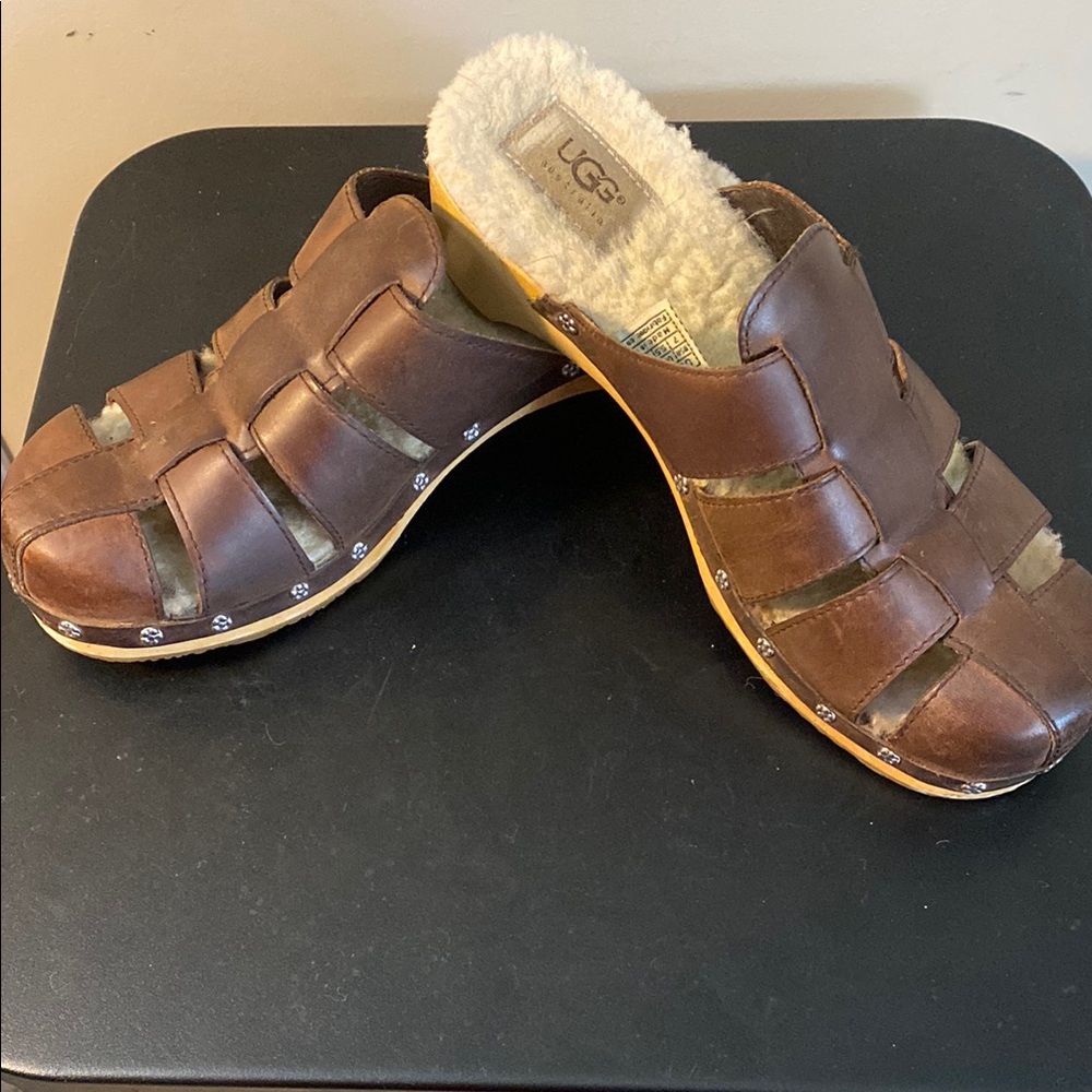 UGG Women’s Brown Leather Shoes